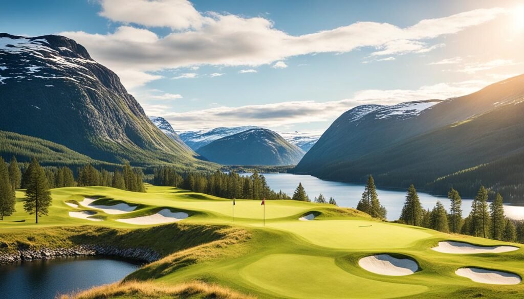 Najlepsze pola golfowe w Norwegii z malowniczymi widokami