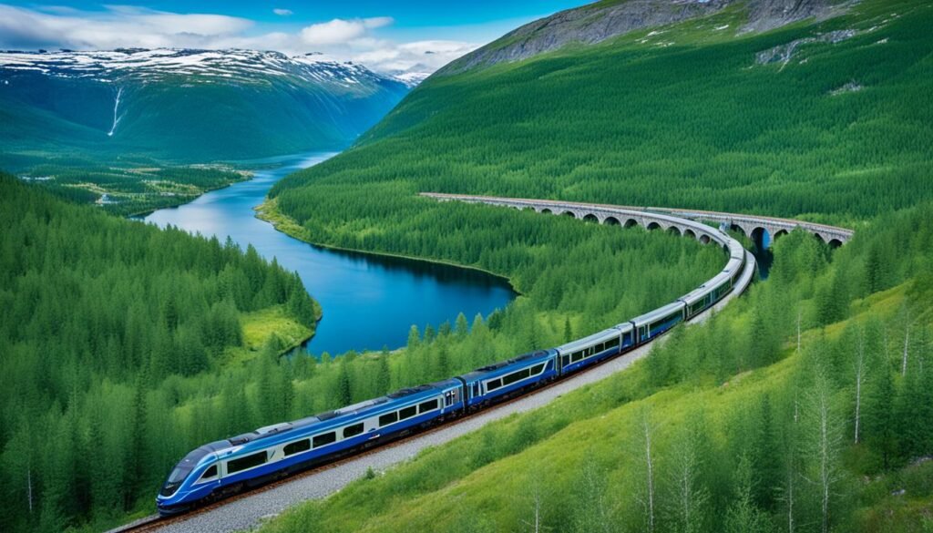 podróże koleją po Norwegii