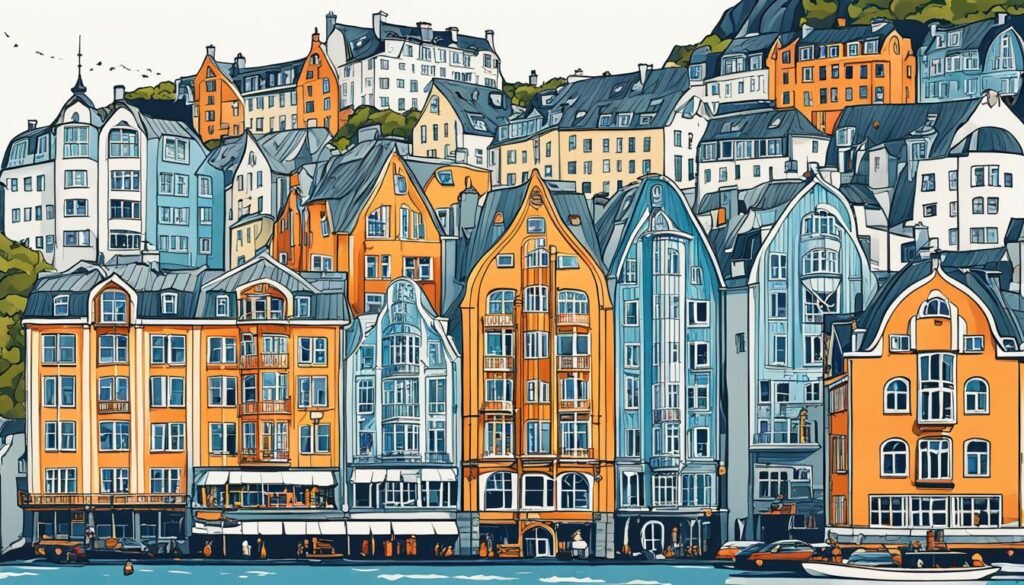 Ålesund - architektura secesyjna