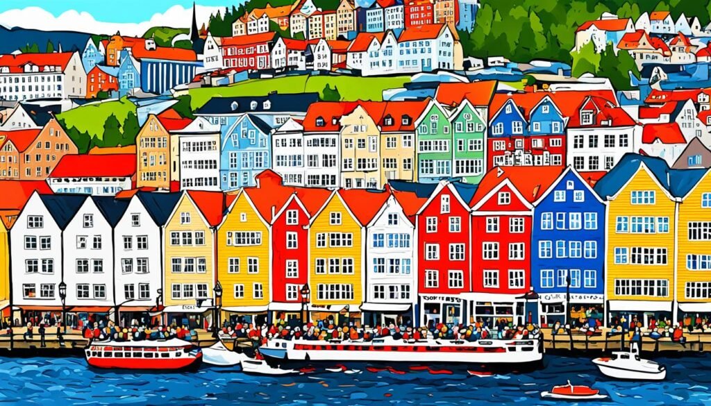 Bergen atrakcyjna architektura Bergen atrakcyjna architektura