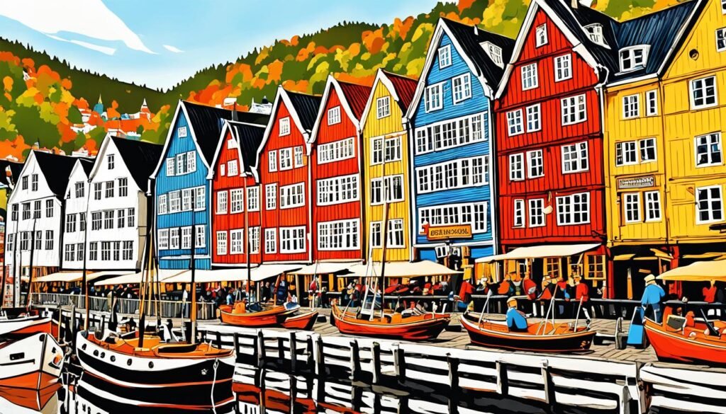 Bryggen w Bergen - Odkrywanie Hanzatyckiego Nabrzeża