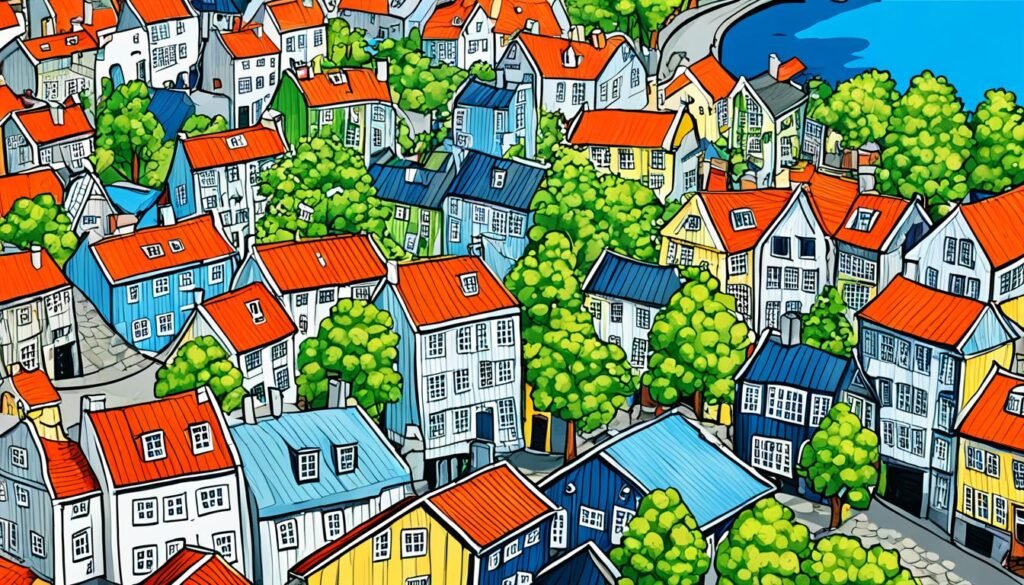 Kolorowe Drewniane Domy w Stavanger: Spacer przez Historię