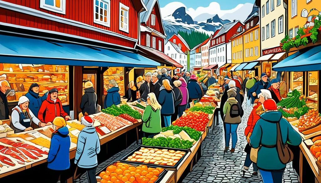 Odkrywanie lokalnych rynków spożywczych w Norwegii