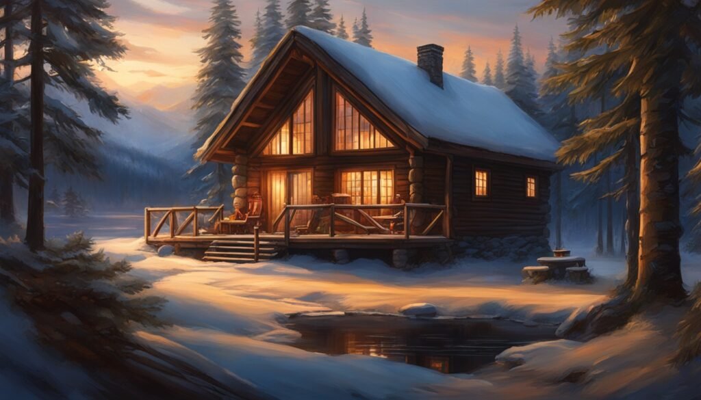 Radość z życia w norweskiej chatce