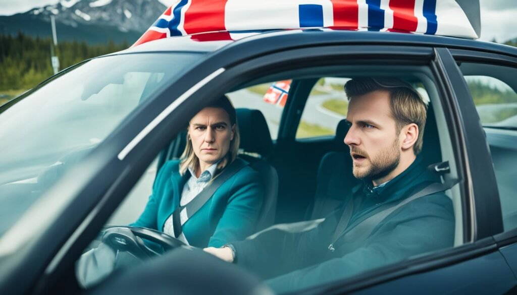 egzamin praktyczny prawo jazdy Norwegia