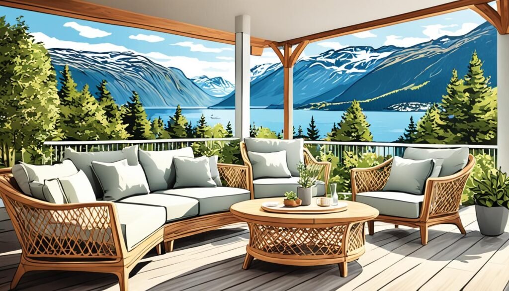 norweskie meble tarasowe