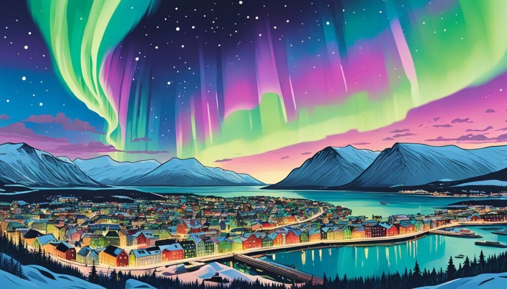 obserwacja zorzy polarnej w Tromsø