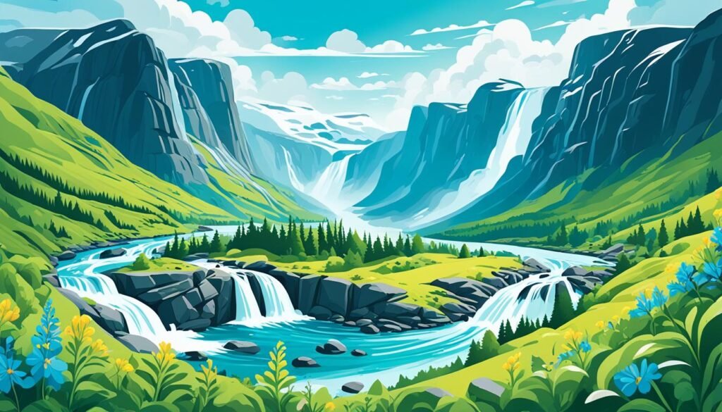 wodospady w Norwegii
