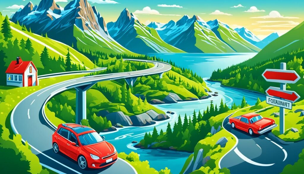 „Jak zaplanować idealną podróż samochodową po Norwegii”