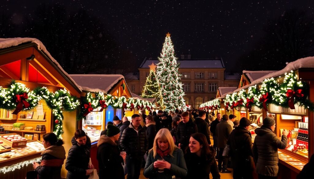 Jarmarki Swiateczne Rozswietlaja Oslo Podczas Ciemnej Zimy