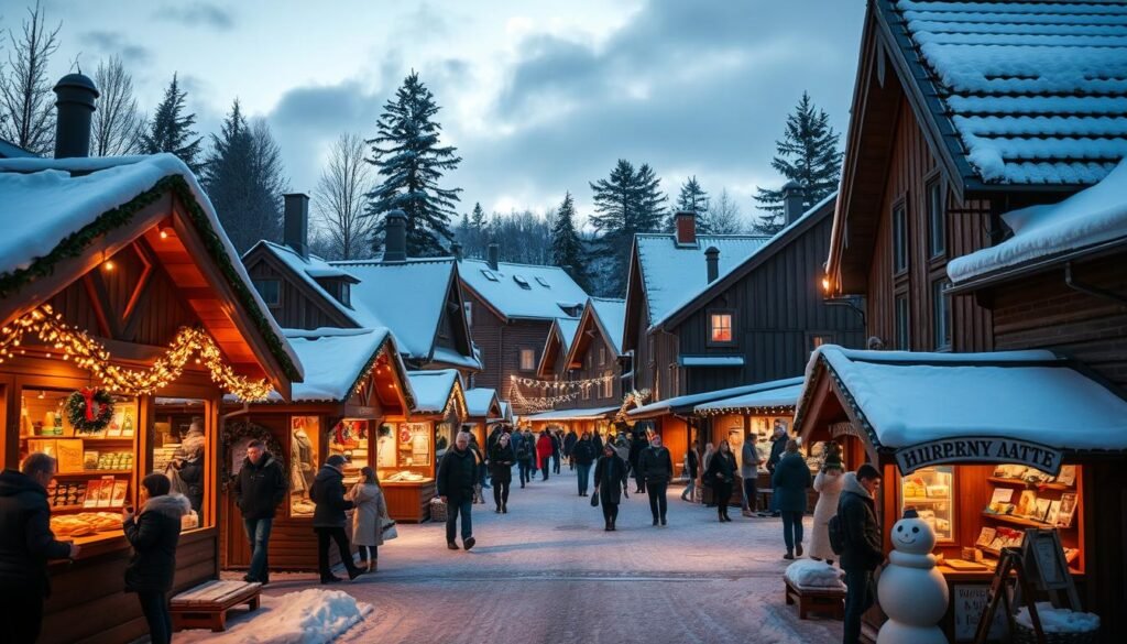 Jarmarki Swiateczne w Malych Norweskich Miasteczkach