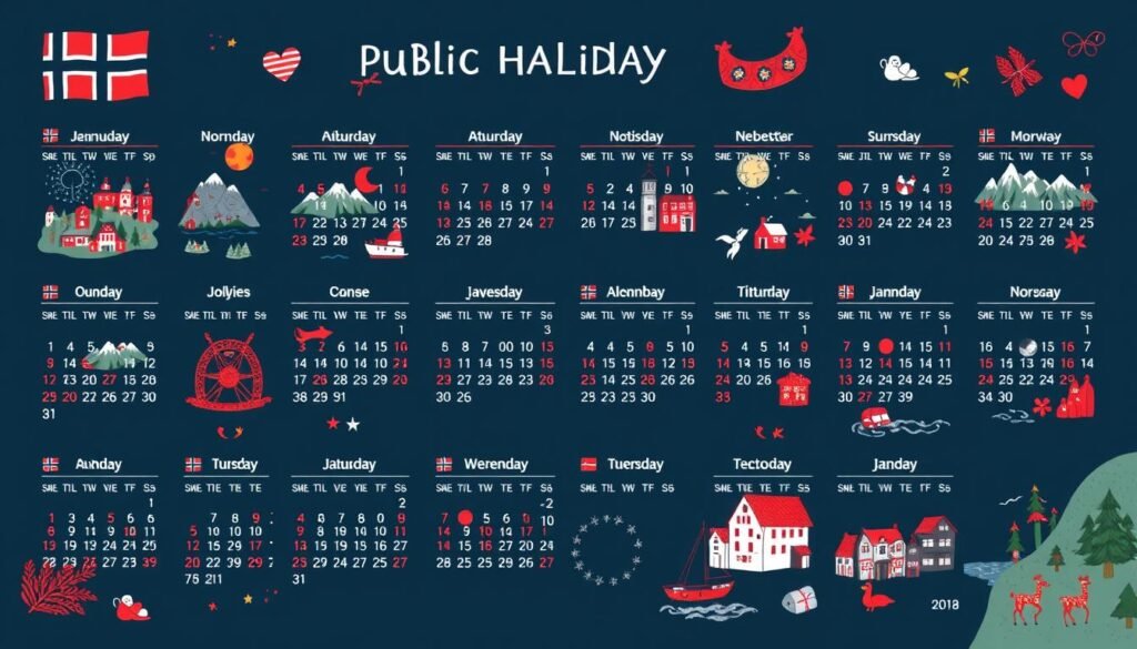 Kalendarz Dni Czerwonych w Norwegii
