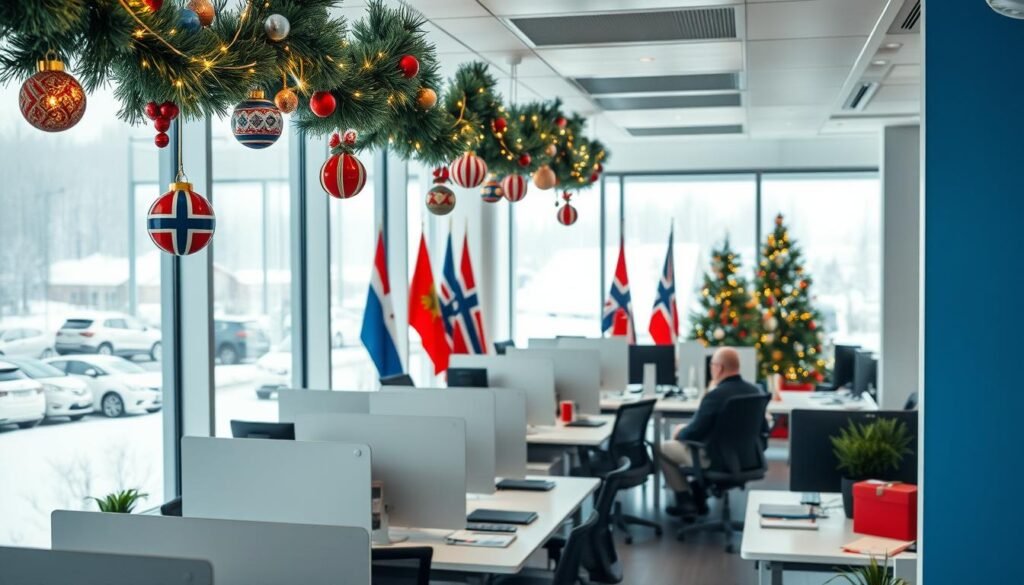 Międzynarodowy Biznes Podczas Norweskich Świąt