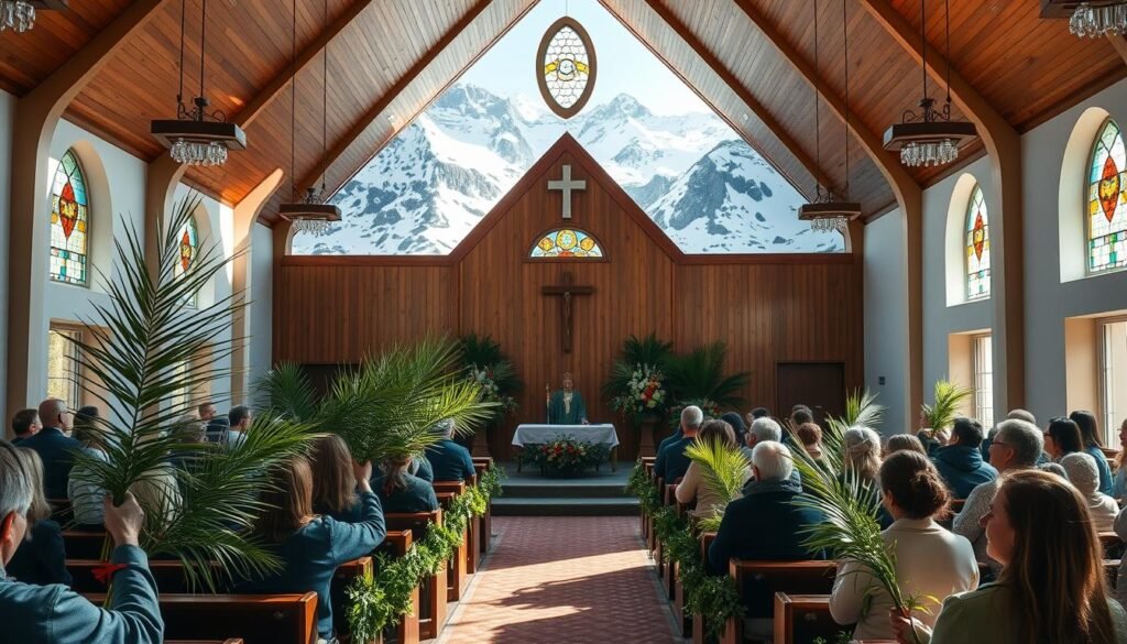 Nabożeństwa Niedzieli Palmowej w Norwegii