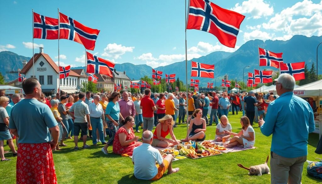 Norweskie Obchody Święta Pracy