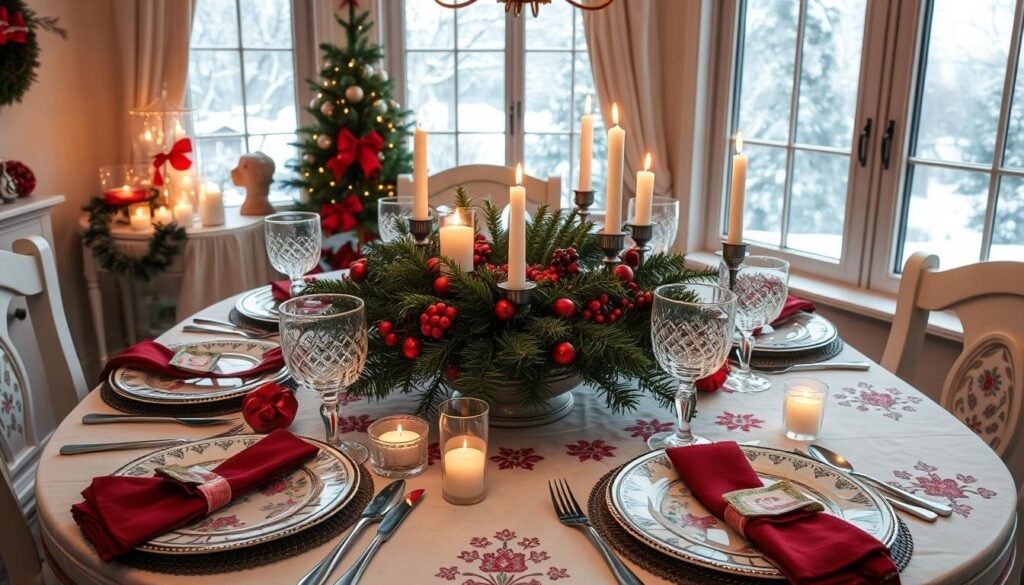 Perfekcyjnie Nakryty Norweskie Stol Swiateczny