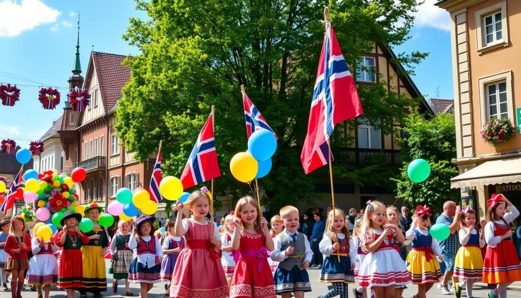 Tradycje Parad Dziecięcych w Święto Narodowe Norwegii