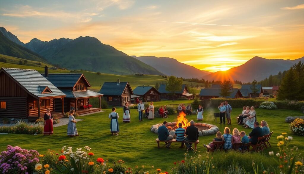 Tradycyjne Wydarzenia w Norweską Zieloną Świątkę