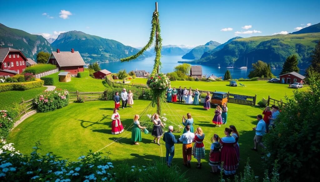 Współczesne Norweskie Celebracje Zielonych Świątek