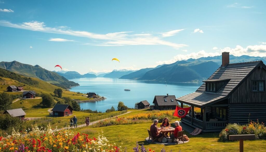 Życie na Świeżym Powietrzu Podczas Norweskiego Święta Wniebowstąpienia